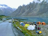 Lake View Camping Site Attabad Lake Hunza - Pakistan